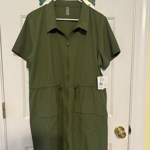 Beyond Yoga City Chic Dress - Olive